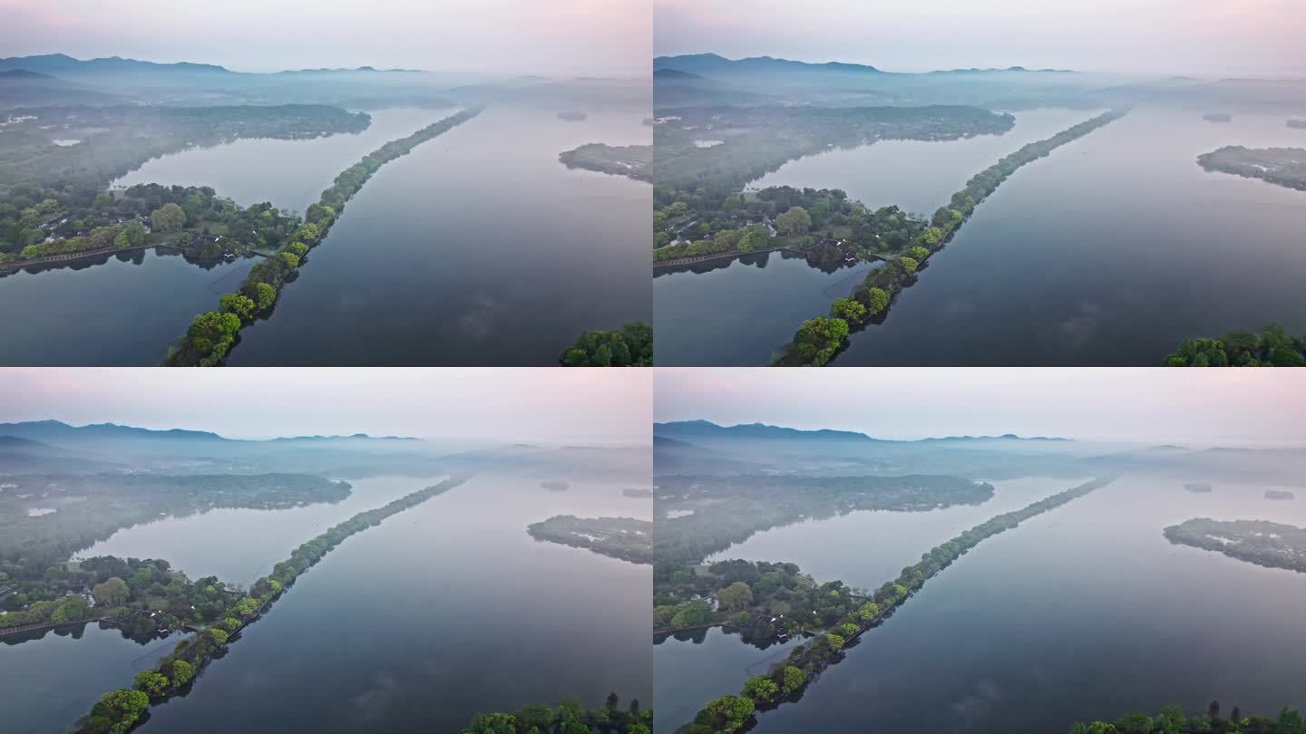 水墨西湖 苏堤三潭印月