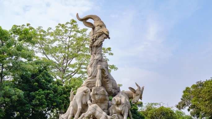 广州城市地标五羊雕塑雕像