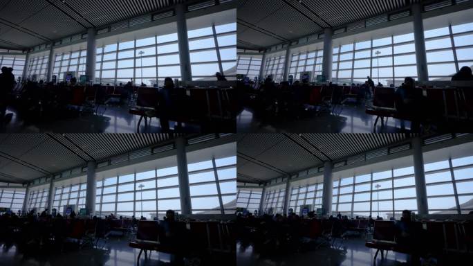 4K长沙黄花机场航空港候机大厅延时空镜3