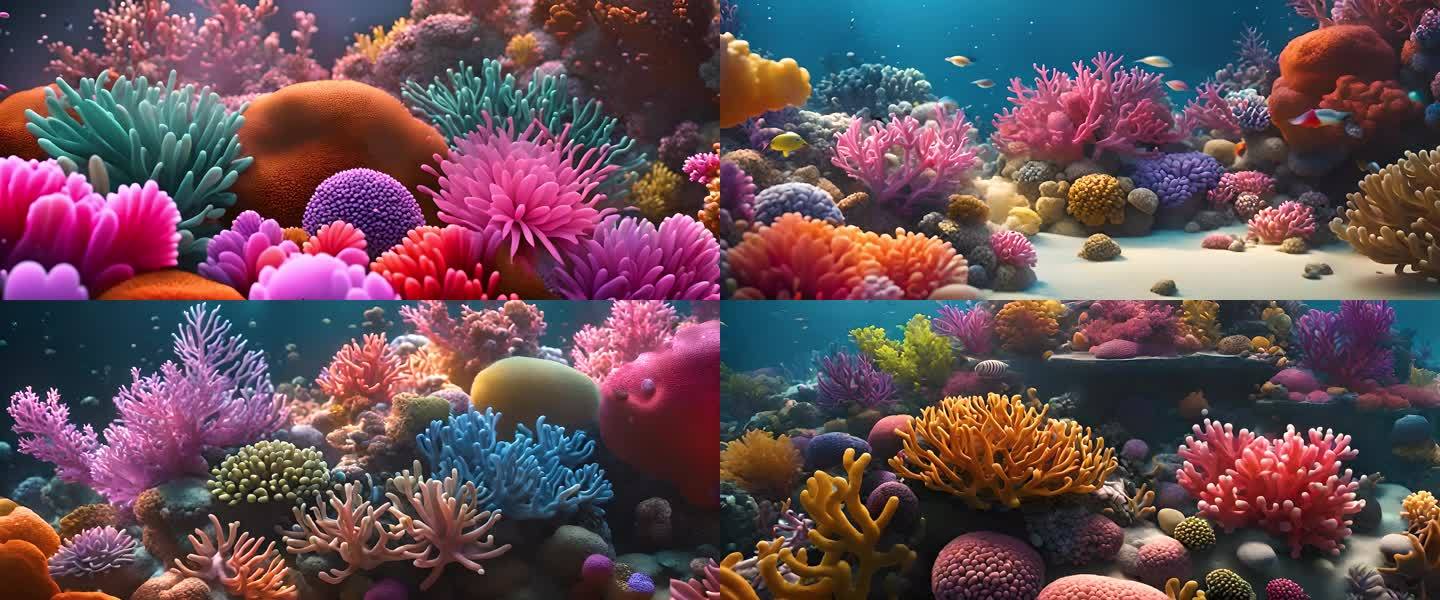 海底 美丽的珊瑚