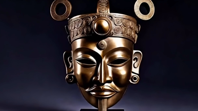 黄金面具 文物 古老文明 雕像出土博物馆
