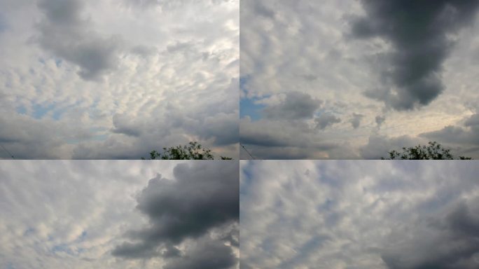 蓝天白云延时摄影天空变换