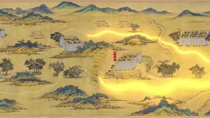 丝路山水地图（蒙古山水地图）