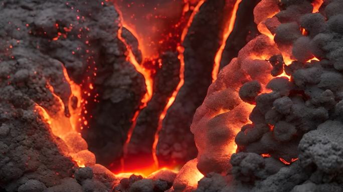 火山 喷发 岩浆