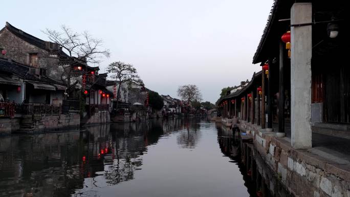 西塘古镇凌晨，江南水乡，9个场景，空镜
