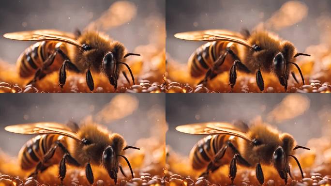 蜂蜜  蜜蜂 蜂房 蜂巢