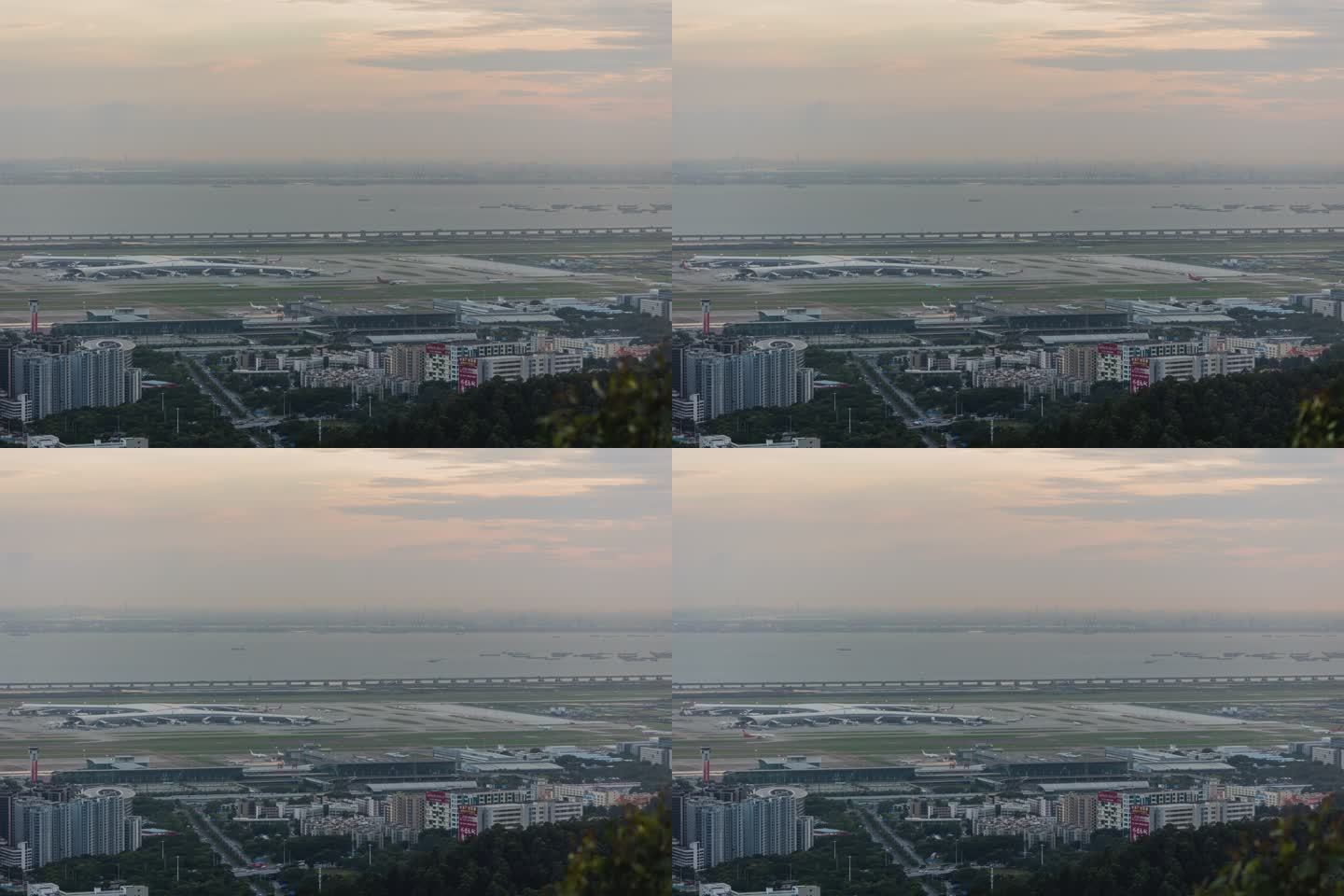 深圳机场卫星厅和机场东枢纽工地延时摄影
