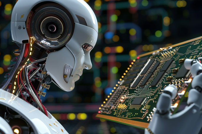 人工智能AI高科技科幻芯片半导体机器人