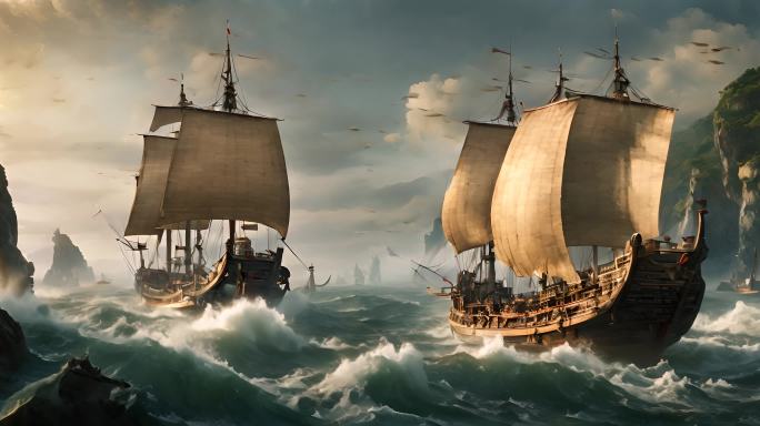 古代 经济 贸易  古商船