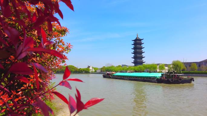 京杭大运河湖州段船舶