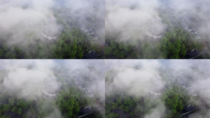 云雾西湖雷峰塔