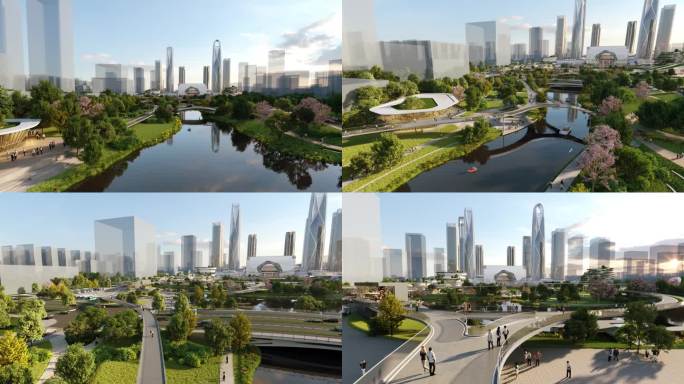 杭州城西 CBD 生态文化轴方案