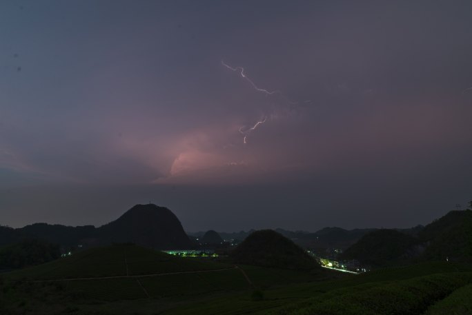 雷电延时摄影