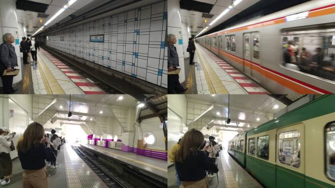 日本地铁进站