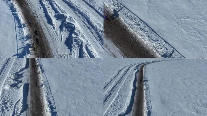 嘎查那达慕雪地赛马