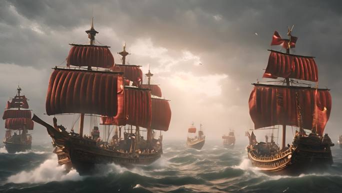 中国古代商船  郑和下西洋 海上丝绸之路