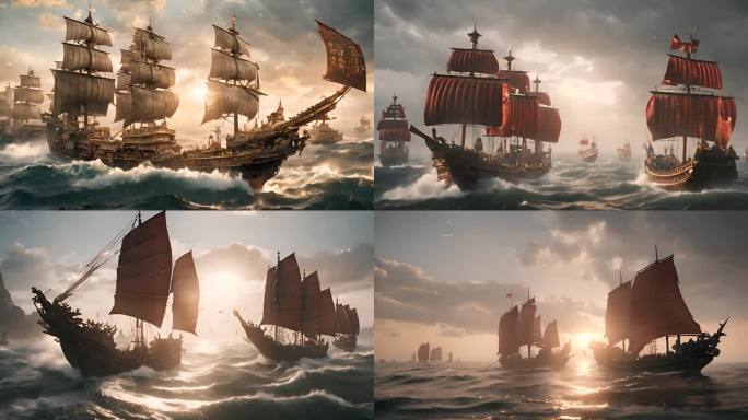 中国古代商船  郑和下西洋 海上丝绸之路