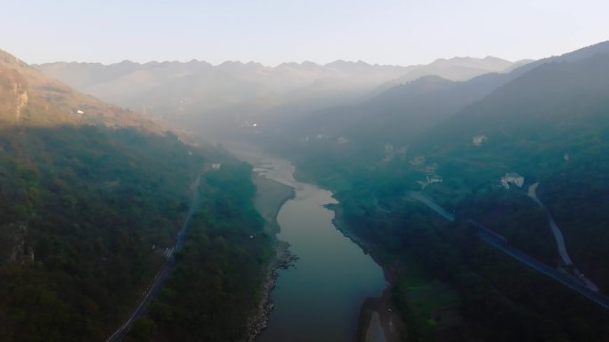 贵州赤水河及河边沿岸风光景色
