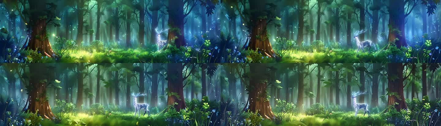 大自然 森林 树林 绿林 奇幻森林 AI
