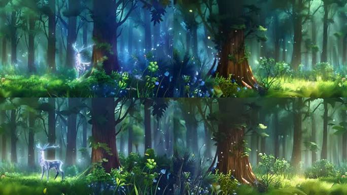 大自然 森林 树林 绿林 奇幻森林 AI