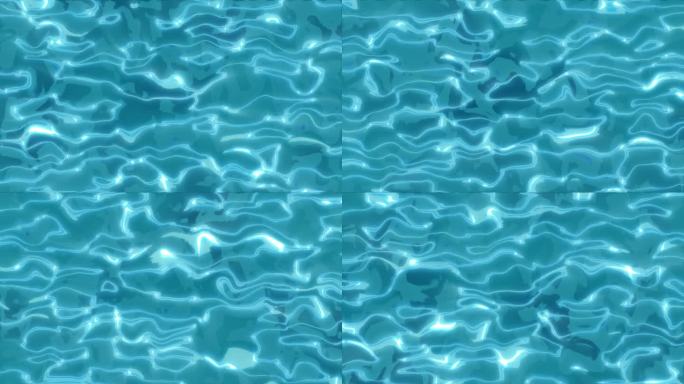 蓝色梦幻波光粼粼的水面背景素材