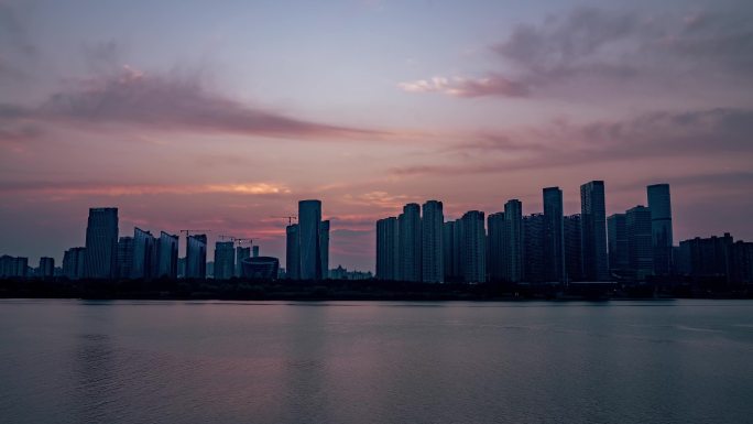 长沙_湘江风光_江边夜景009