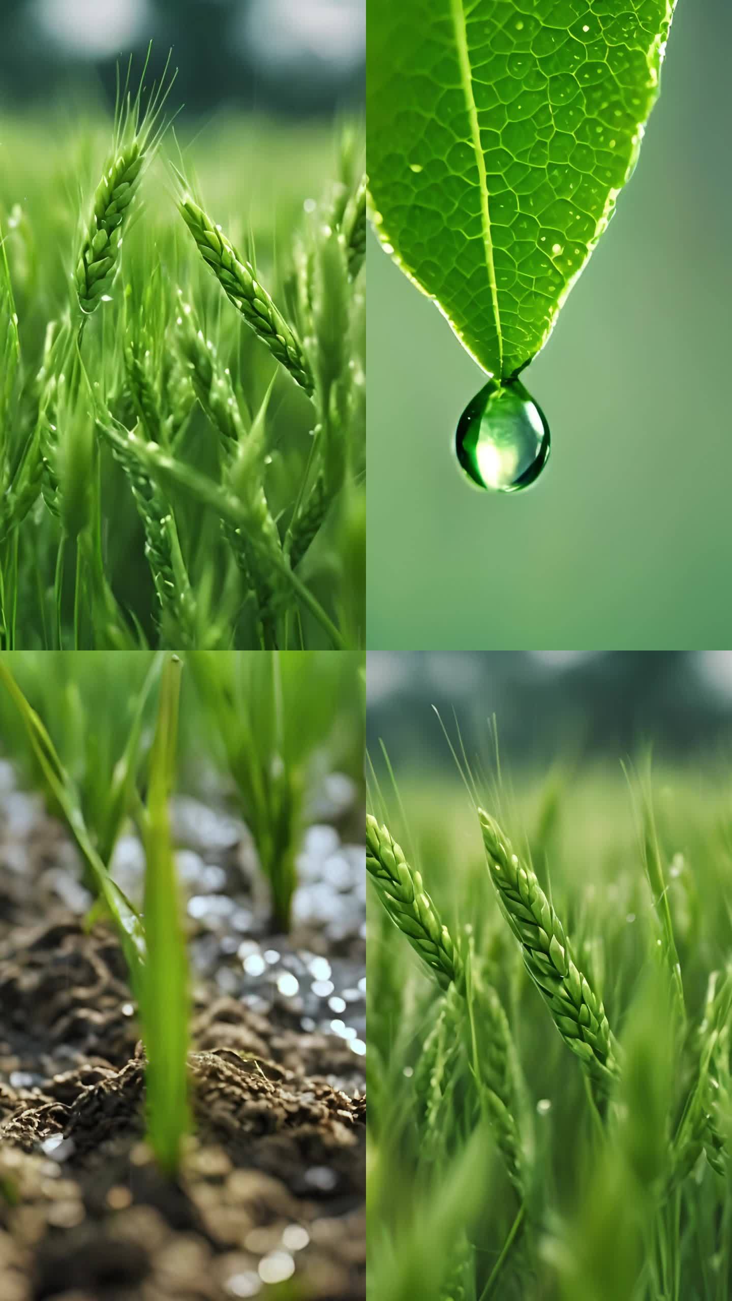 【合集】小满节气竖屏谷雨节气竖版素材空镜