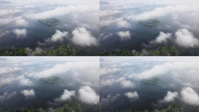 云雾水墨西湖