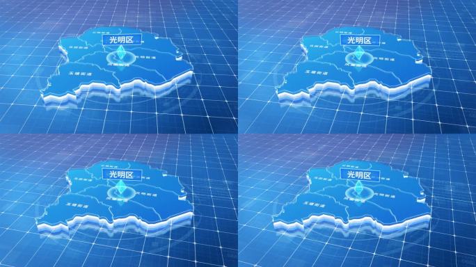光明区蓝色三维科技区位地图