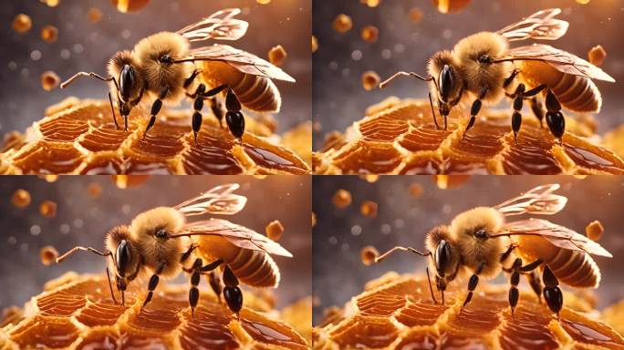 蜂蜜  蜜蜂 蜂房 蜂巢