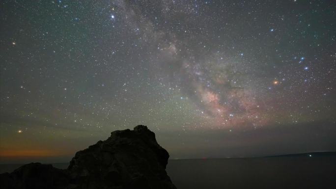 青海湖  断崖星空银河