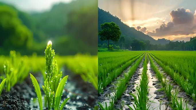 【竖屏大合集】谷雨春耕地球日动态视频背景