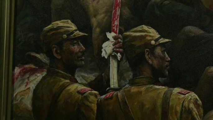 大合集，油画南京大屠杀，李自建美术馆