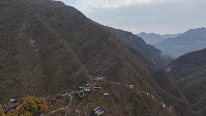 山阳天蓬山景区航拍