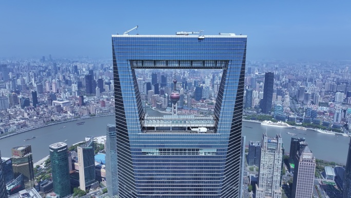 上海陆家嘴环球金融中心航拍
