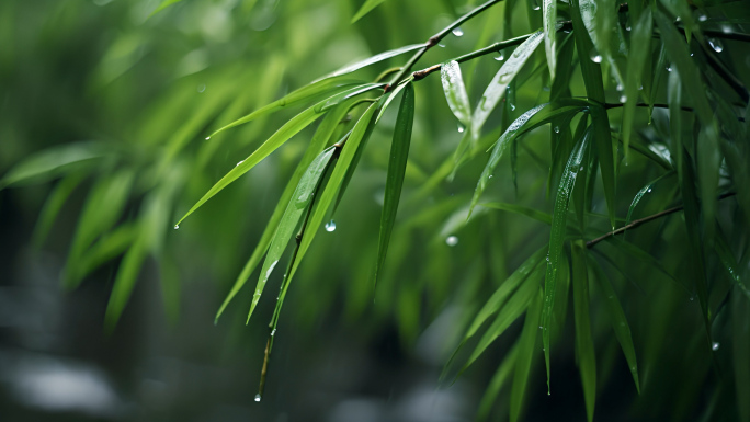 水 大自然 森林 雨滴 下雨 河流 山水