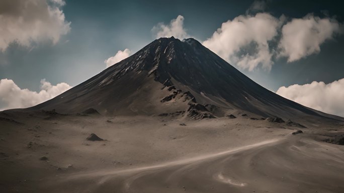 震撼火山喷发