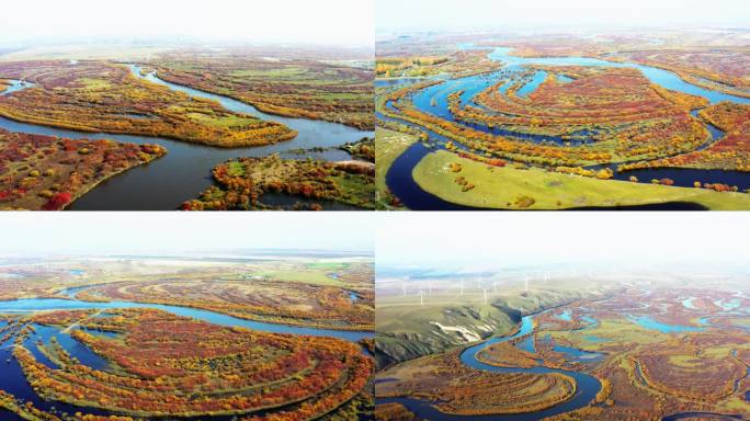 秋季内蒙古根河湿地