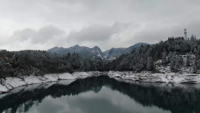 山水航拍 贵州纳雍过狮河水库