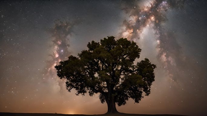 星空 银河 夜空 星轨