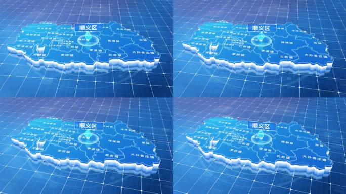 顺义区蓝色三维科技区位地图