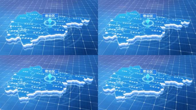 密云区蓝色三维科技区位地图