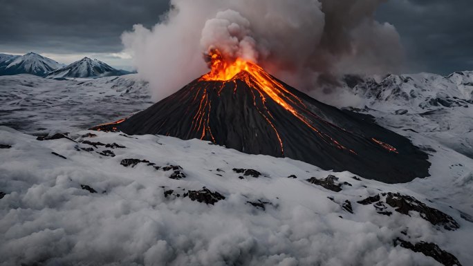 震撼火山