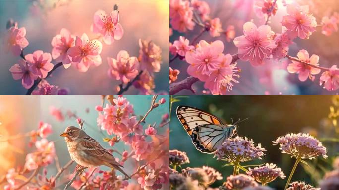 春天春分立春花朵开了春暖花开大自然风景风