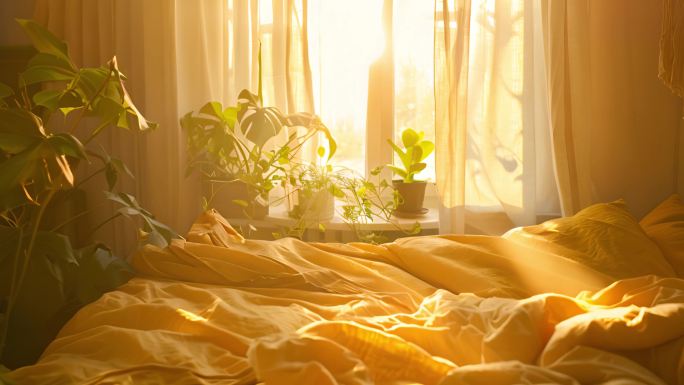 清晨日出 光影变化 时光流逝 岁月光柱