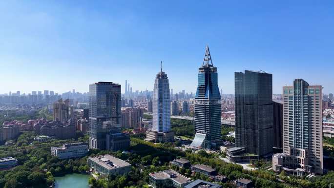 4k航拍上海城市空镜宣传片