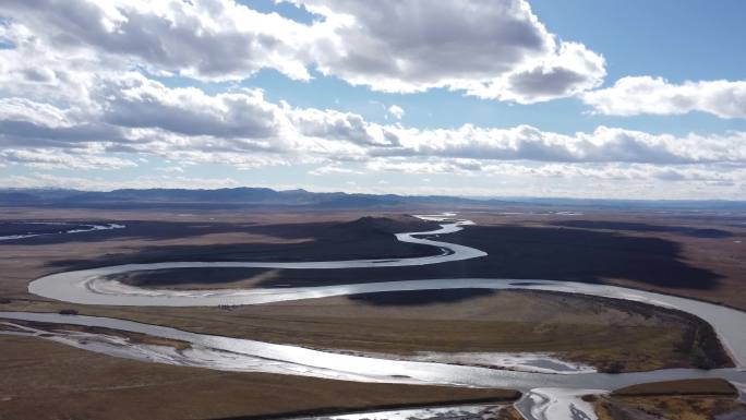 黄河九曲十八弯黄河川西唐克湿地