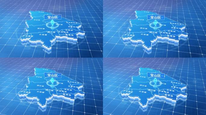 宝山区蓝色三维科技区位地图