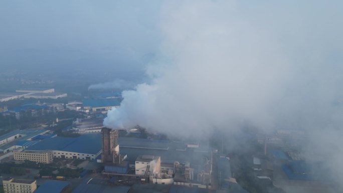 烟囱 白烟 大气污染