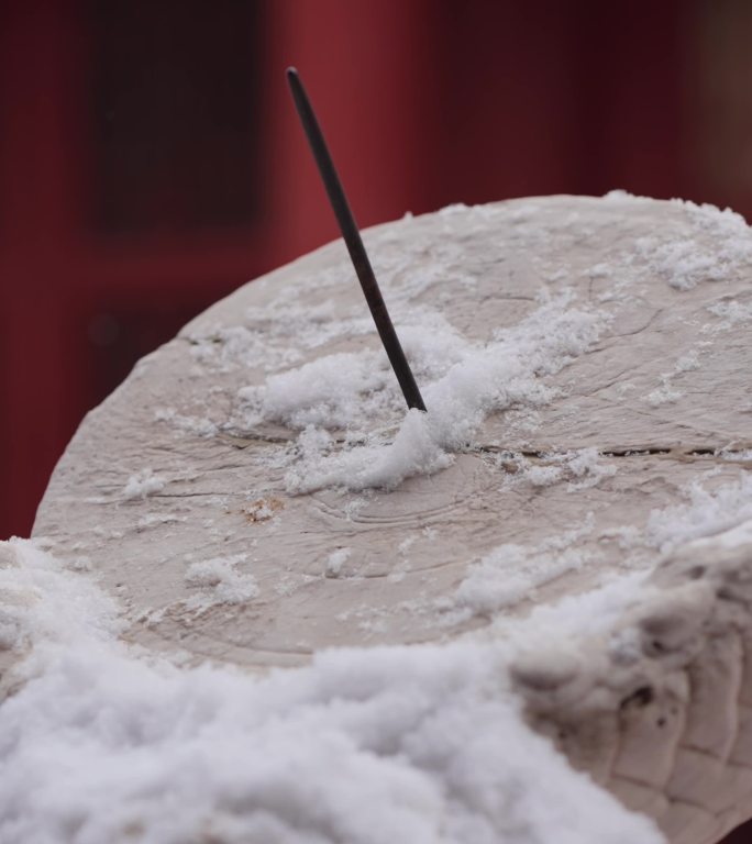 故宫雪景运镜竖屏素材